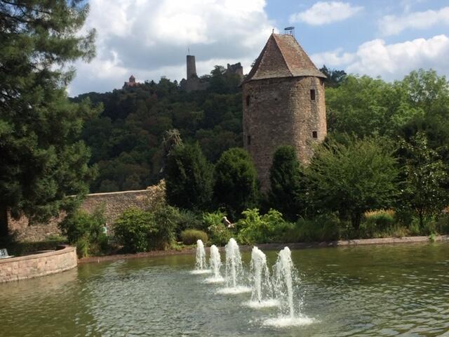 Ferienwohnung Burgenblilck Weinheim Exteriör bild